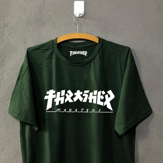 Camiseta Thrasher - Korea Musgo